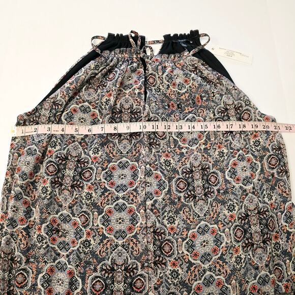 NWT Anthropologie Drew Naomi Tiered Halter Maxi Dress Floral Boho Chiffon Size L - Picture 4 of 8